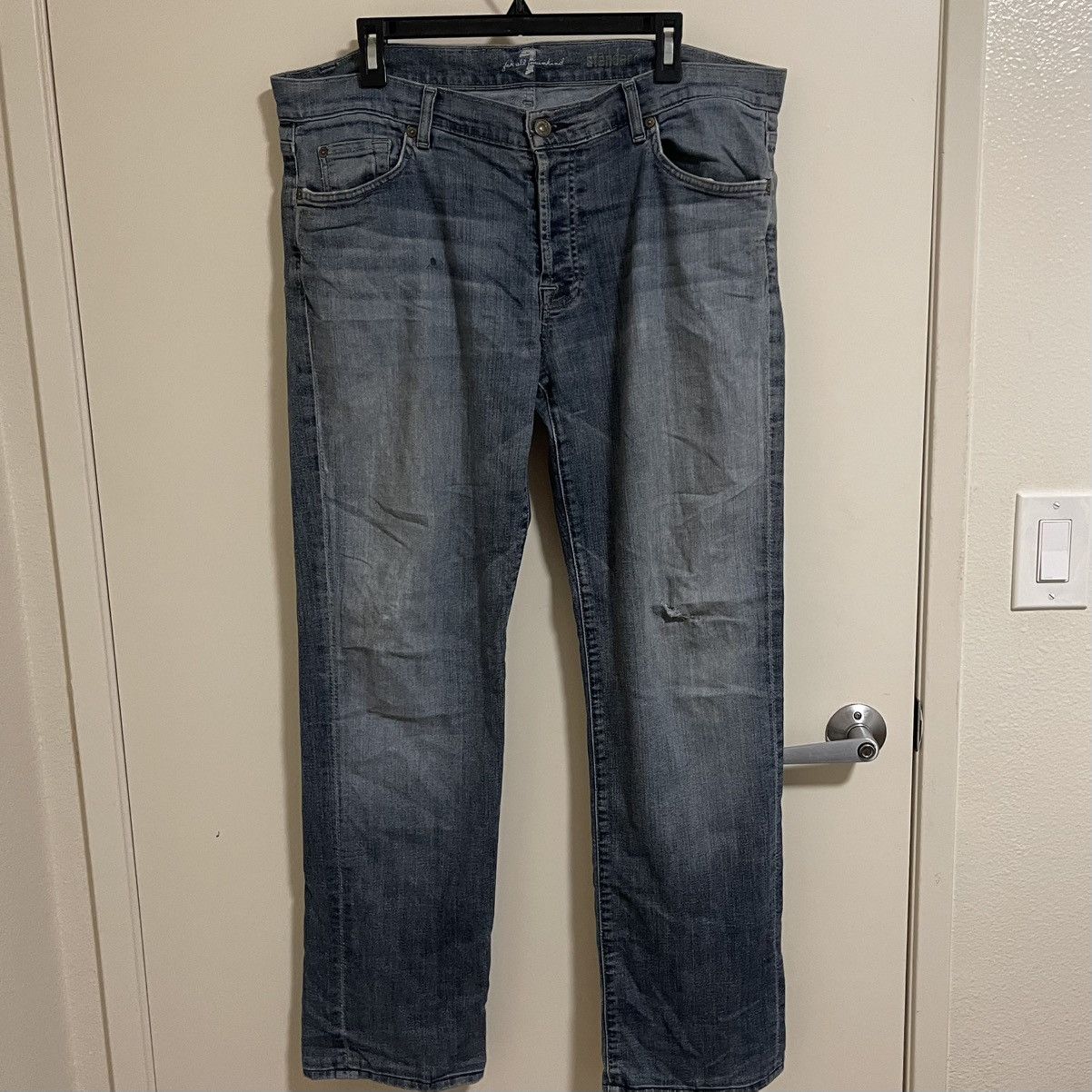 7 For All Mankind 7 For All Mankind Mens Size 36 Standard Jeans Blue Straight Size US 36 / EU 52 - 1 Thumbnail