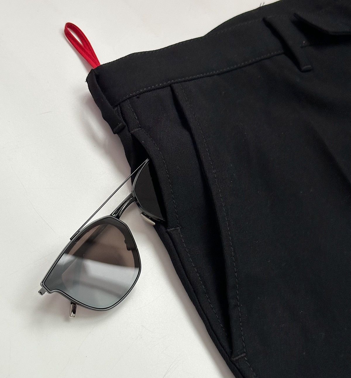 Prada × Streetwear × Vintage PRADA FW99 Tech Wide Wool Pants Vintage ...