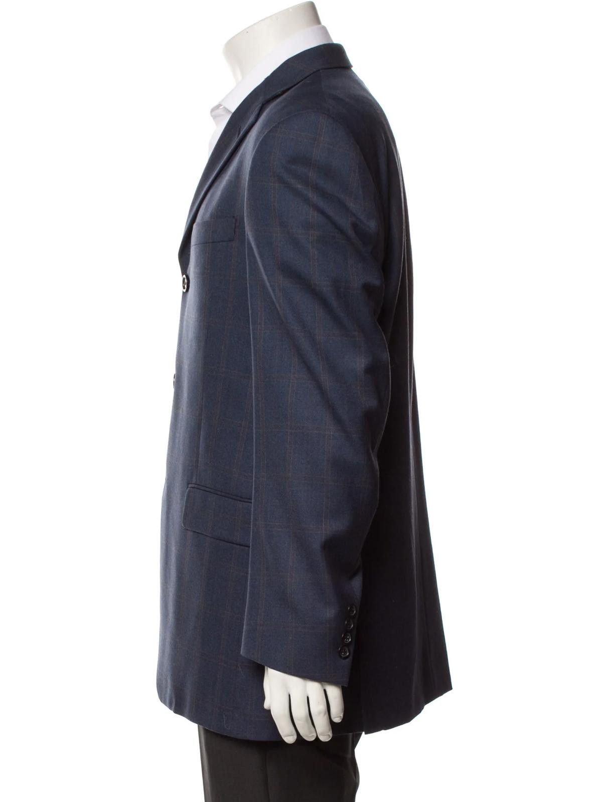 Burberry Burberry London Abstract Plaid Wool Blazer Size: M Size 38R - 2 Thumbnail