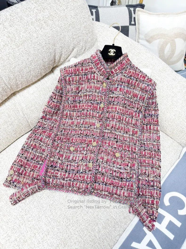 Chanel Chanel 21A red mixed colour heavy industry gorgeous knitte Size S / US 4 / IT 40 - 1 Thumbnail