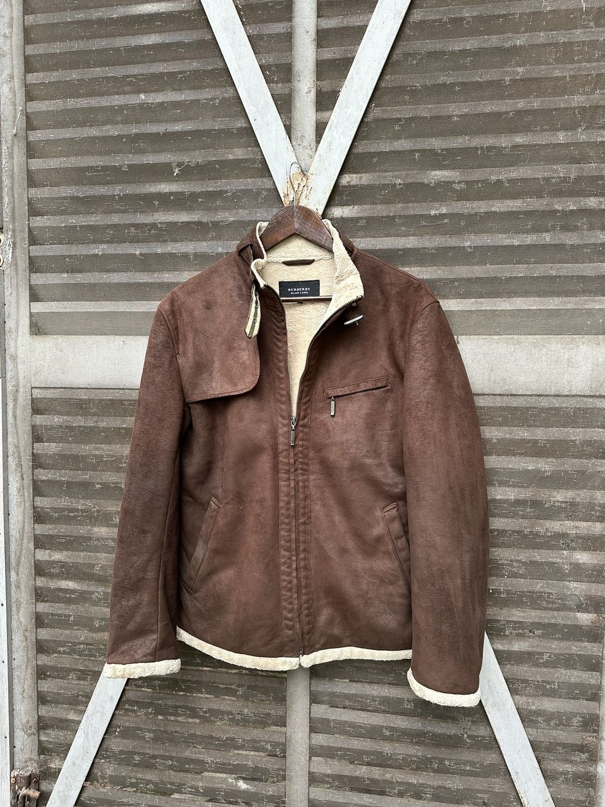 Burberry BURBERRY BLACK LABEL B3 DESIGN FLEECE LINED JACKET Size US M / EU 48-50 / 2 - 2 Thumbnail