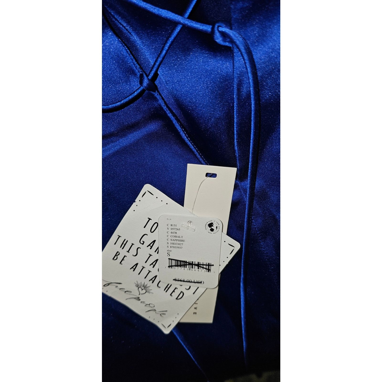 Free People NWT Free People DELFI Amber Mini Shift Dress $368 SMALL Blue Size S / US 4 / IT 40 - 4 Thumbnail