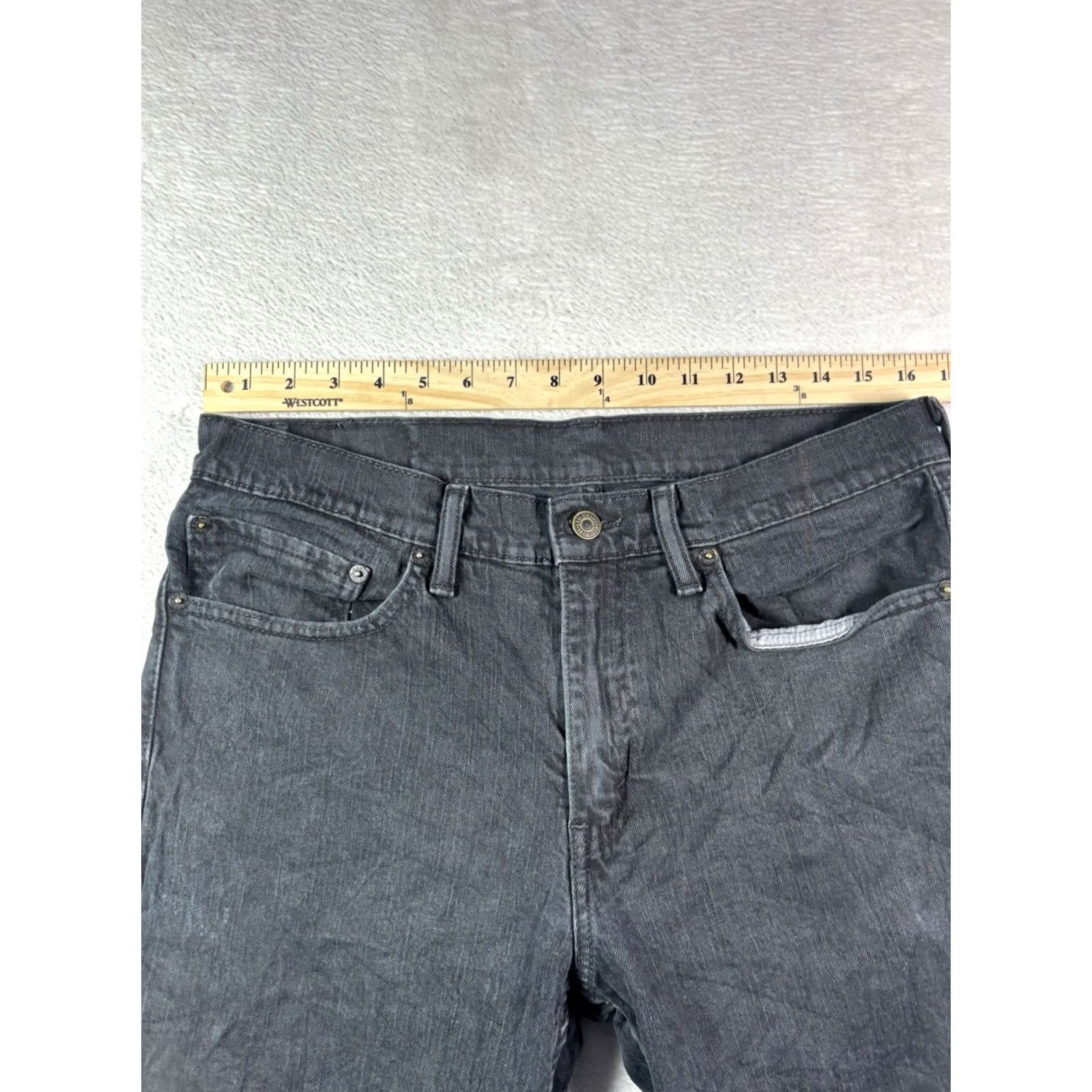 Levi's VTG Levi's 511 Jeans Shorts Mens 34x30 Black Denim Cotton Elastane Zip Pocket Slim Tapered 30in Inseam 511 Model 90s Classic Size US 34 / EU 50 - 7 Thumbnail