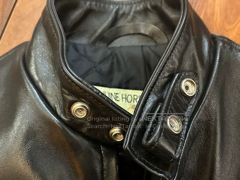 Schott Schott 641hh locomotive leather jacket horse skin Size US M / EU 48-50 / 2 - 6 Thumbnail