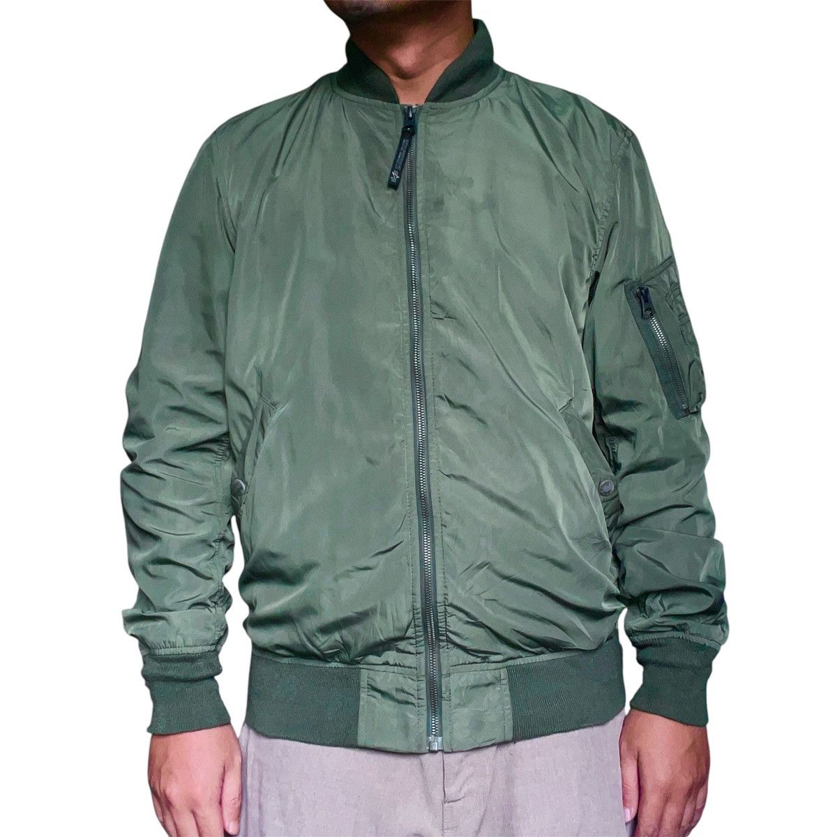 Alpha Industries Alpha Industries MA-1 Green Bomber Jacket Size Small Size US M / EU 48-50 / 2 - 2 Thumbnail