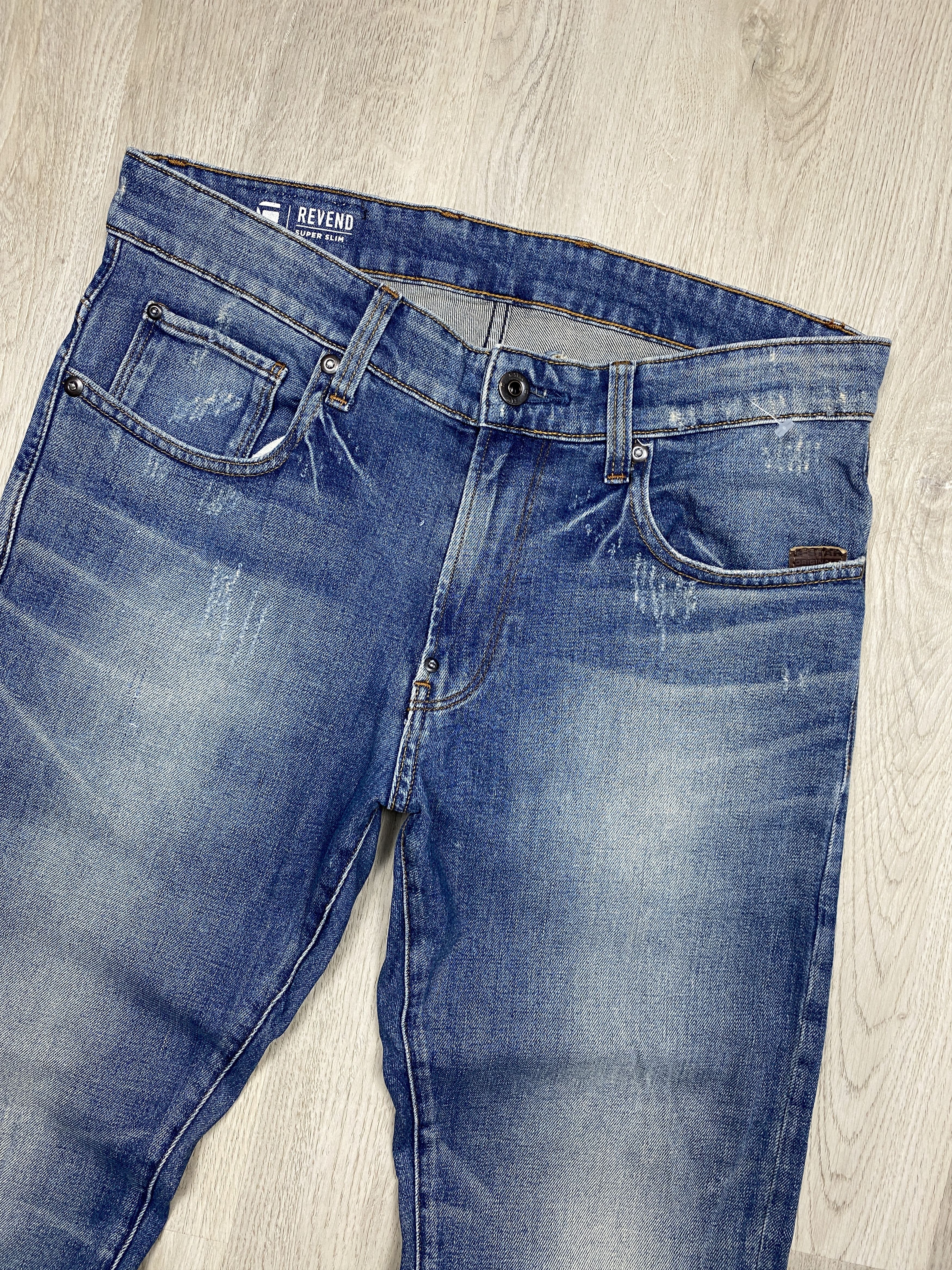 G-Star G Star Raw Mens Revend Super Slim Denim Pants Jeans Size US 32 / EU 48 - 5 Thumbnail