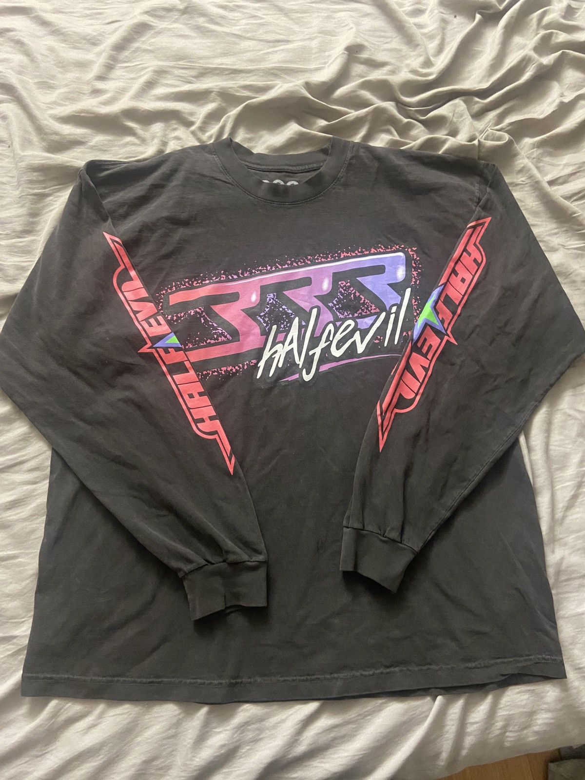 image of Half Evil 333 Motocross Long Sleeve in Black, Men's (Size XL)