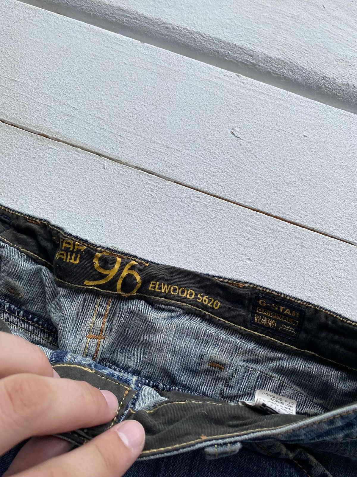 G-Star × Vintage ❤️‍🔥G Star Raw y2k Punk Opium Denim Mini Skirt Womens 33 size Size 32" / US 10 / IT 46 - 4 Thumbnail