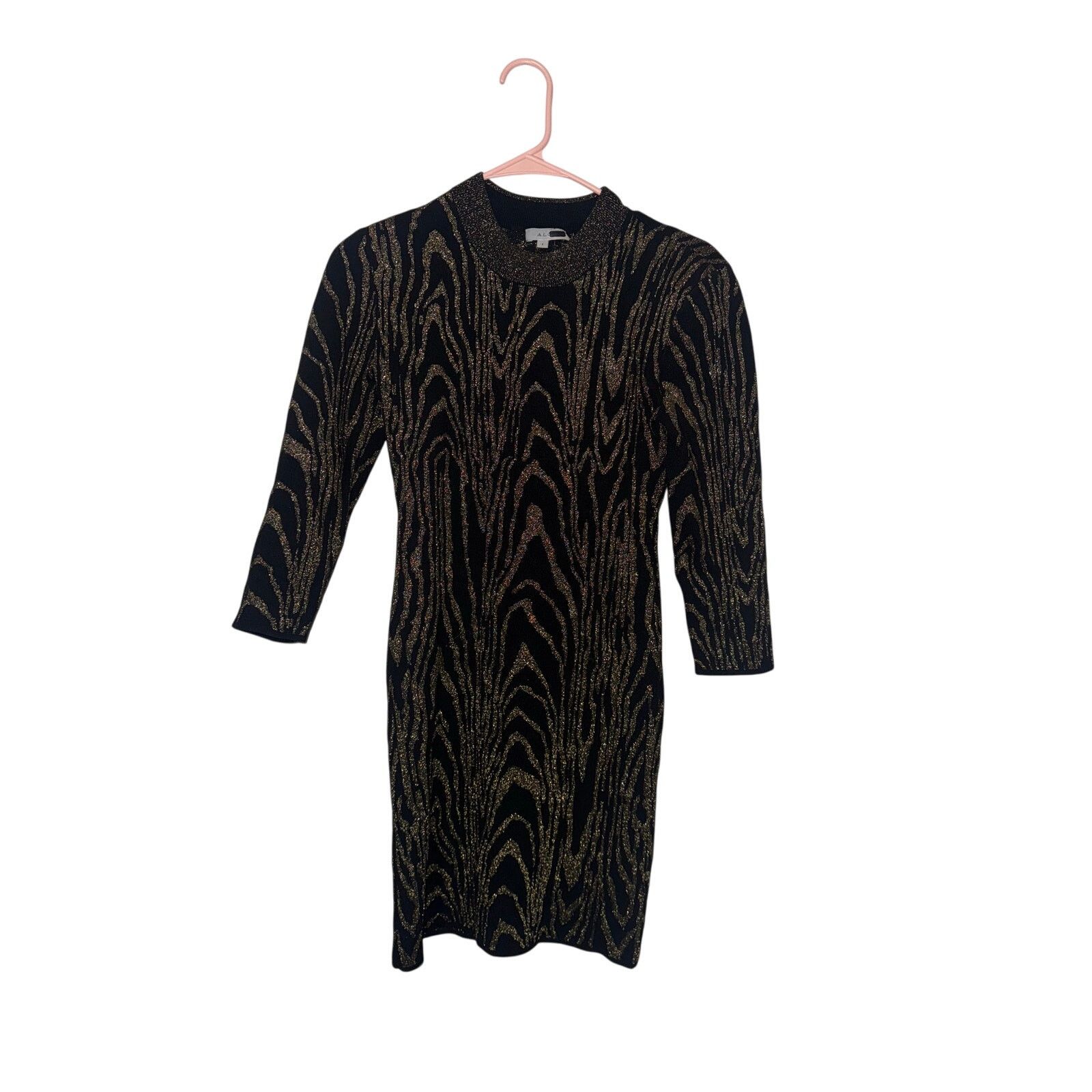 A.L.C. A.L.C. Ziggy Mini Dress - Metallic Woodgrain - Size Small Size S / US 4 / IT 40 - 2 Thumbnail
