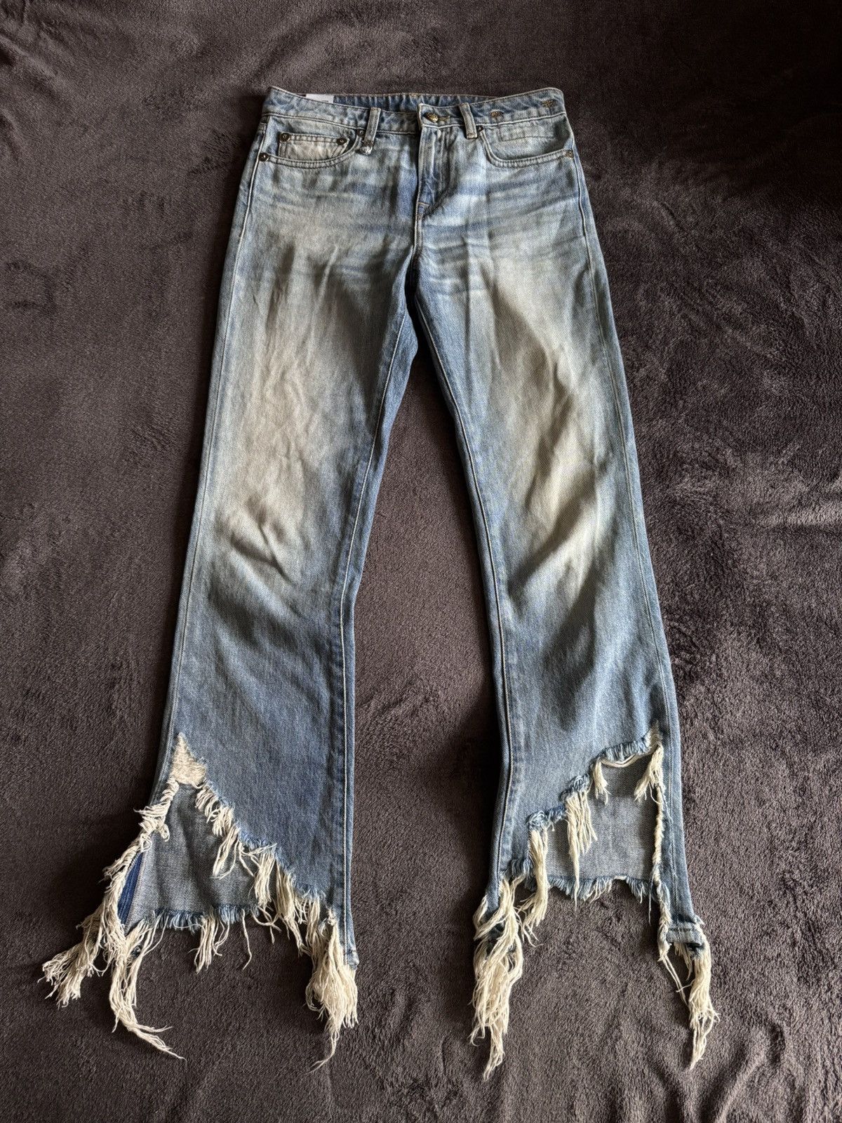 R13 R13 Kick Fit Long Denim Jeans Size 25" / US 0 / IT 36 - 1 Thumbnail