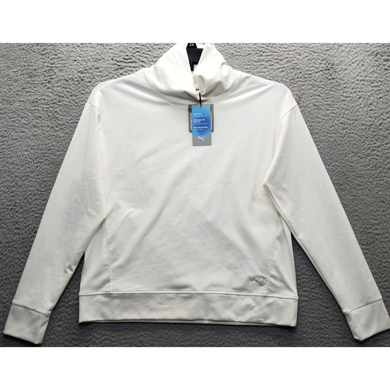 Puma PUMA Golf Sweatshirt Womens S Tan UPF 40 UV Protection Moisture Wicking Stretch Shirt Womens Size S Tan Golf Sweatshirt Size S / US 4 / IT 40 - 2 Thumbnail