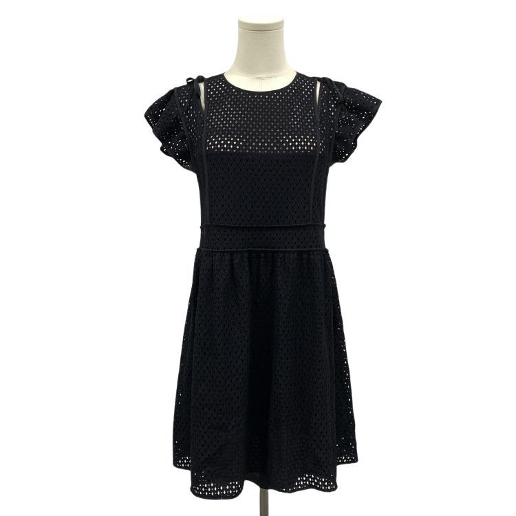 RED Valentino Red Valentino Eyelet Mini Dress Size 40 Size S / US 4 / IT 40 - 1 Thumbnail