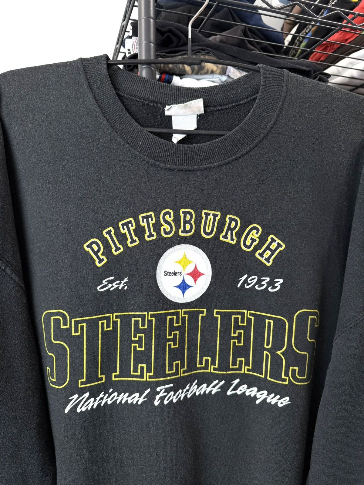 Vintage Rare! 90s Vintage Pittsburg Steelers Football Sweatshirt NFL Size US L / EU 52-54 / 3 - 2 Thumbnail