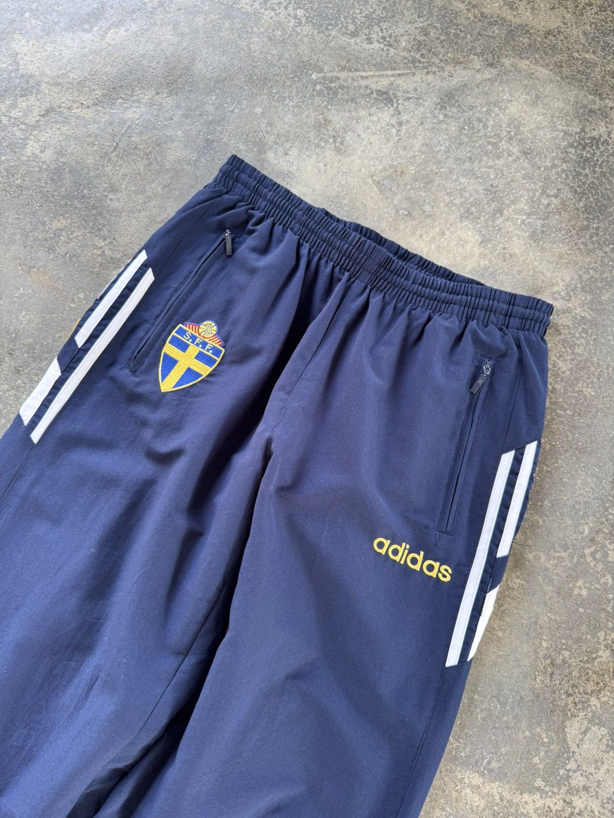 Adidas Vintage adidas Sweden Sverige track Pants Size US 30 / EU 46 - 2 Thumbnail