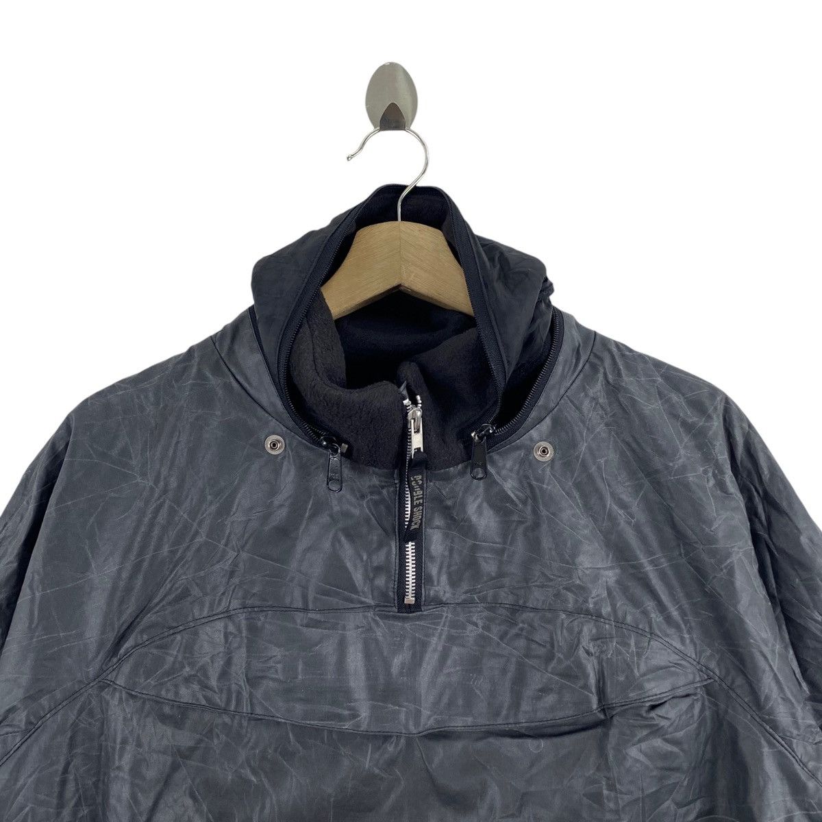 Vintage Vintage DOUBLE SHOCK Rider Grey Bomber Jacket Size US M / EU 48-50 / 2 - 2 Thumbnail