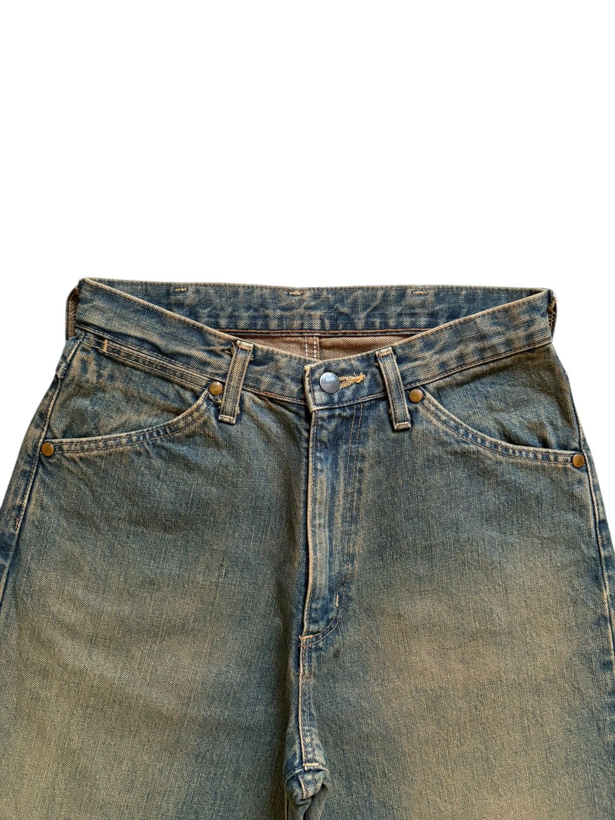 Wrangler Vintage Wrangler Blue Bell Selvedge Mud Wash Jean Short Size US 27 - 5 Thumbnail