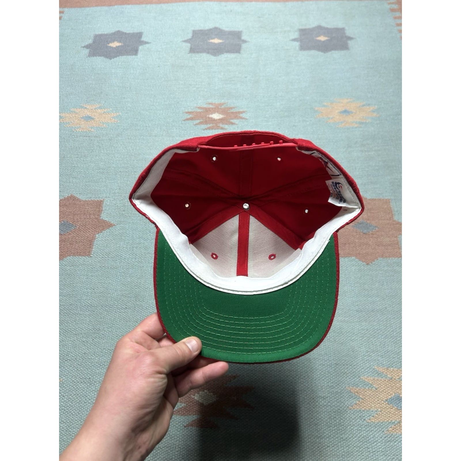 Sports Specialties VINTAGE Sports Specialties Snapback Hat Cap Wool Red Men's Adjustable Kentucky Derby Churchill Downs Derby Hat Size ONE SIZE - 7 Thumbnail