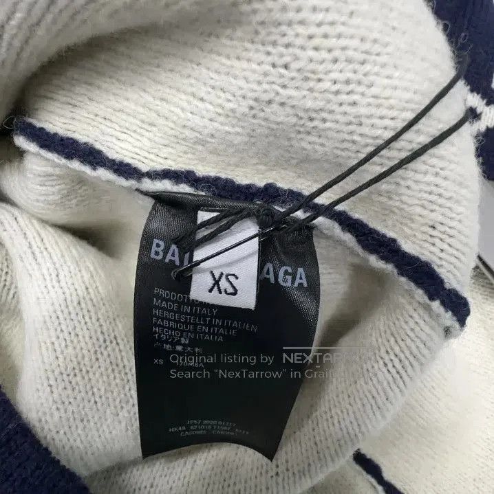 Balenciaga Balenciaga SS21 Logo Print Wool Sweater. Size US XS / EU 42 / 0 - 4 Thumbnail