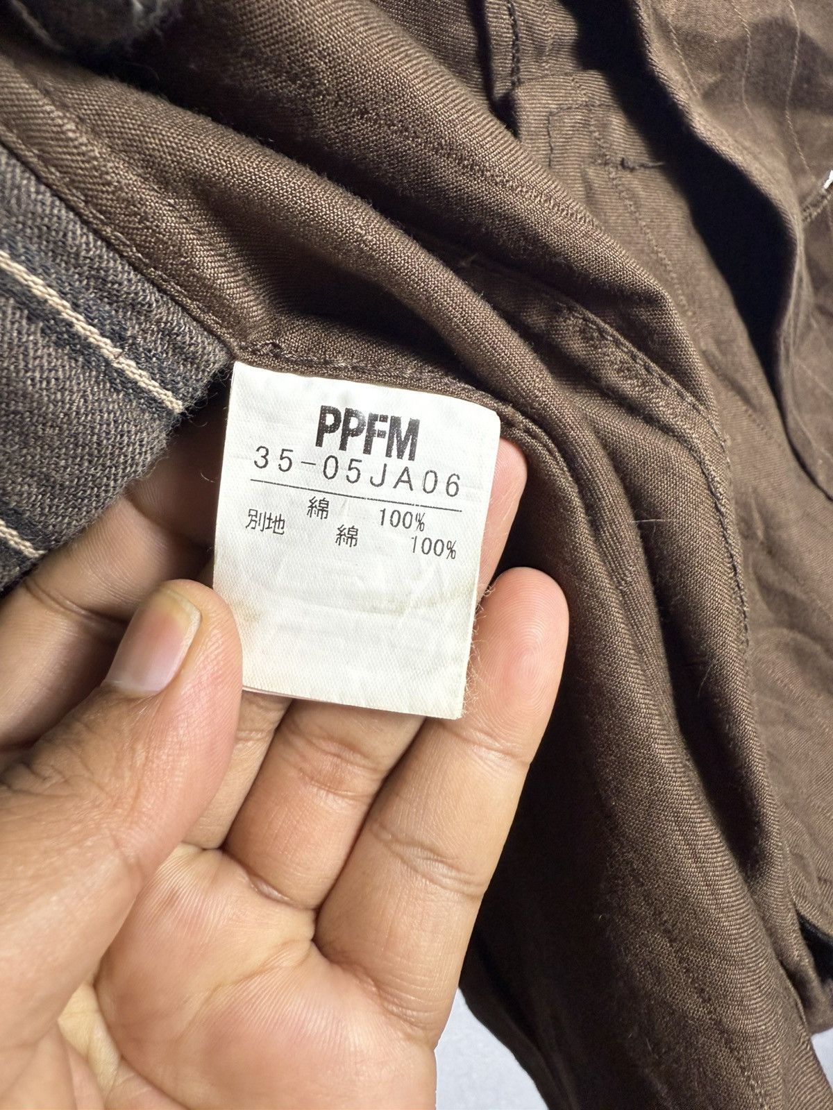 PPFM BROWN STRIPEJAPANESE CASUAL JACKET BY PPFM JAPANESE BRAND Size US S / EU 44-46 / 1 - 8 Thumbnail