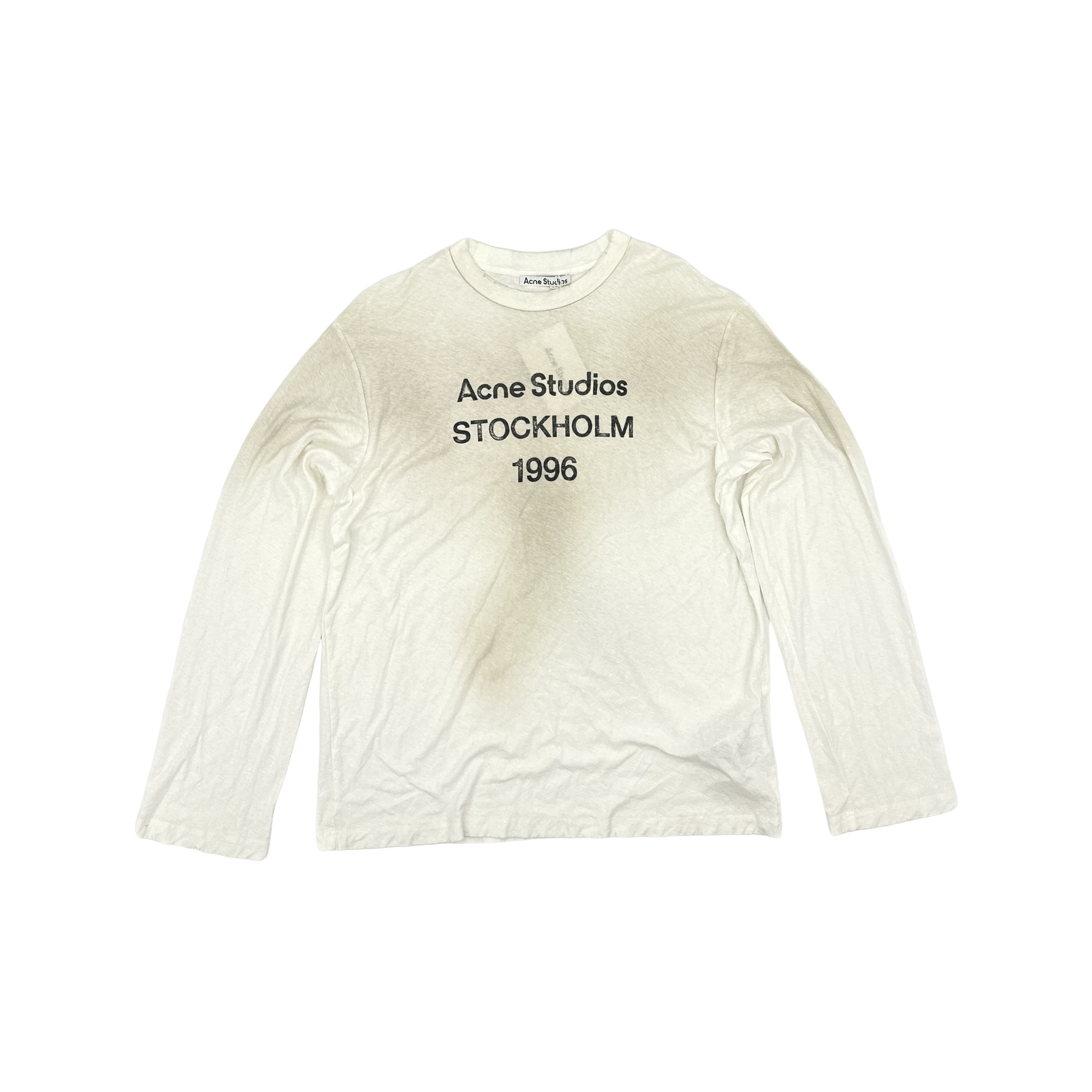 Acne Studios Acne Studios Stockholm 1996 Distressed Long Sleeve Size M Size US M / EU 48-50 / 2 - 1 Thumbnail