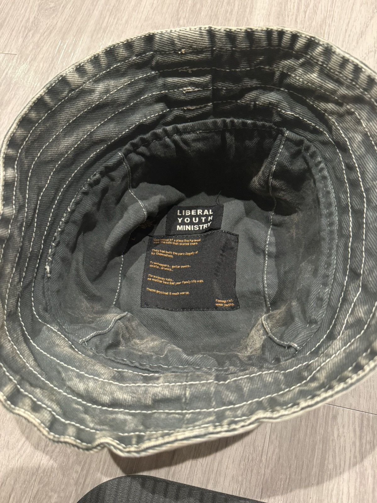 Liberal Youth Ministry Denim Bucket Hat Size 28 - 3 Thumbnail