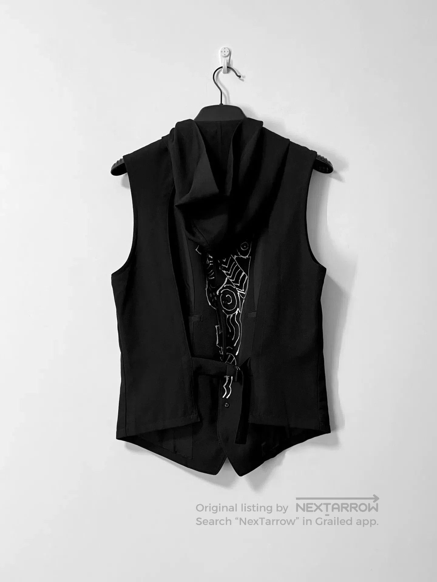 Yohji Yamamoto Yohji Yamamoto Graffiti Hooded Vest. Size US L / EU 52-54 / 3 - 4 Thumbnail