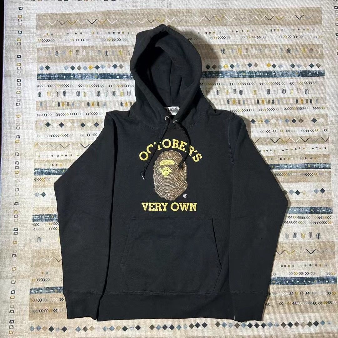 image of Bape X Ovo Pullover Hoodie in Black, Men's (Size Small)