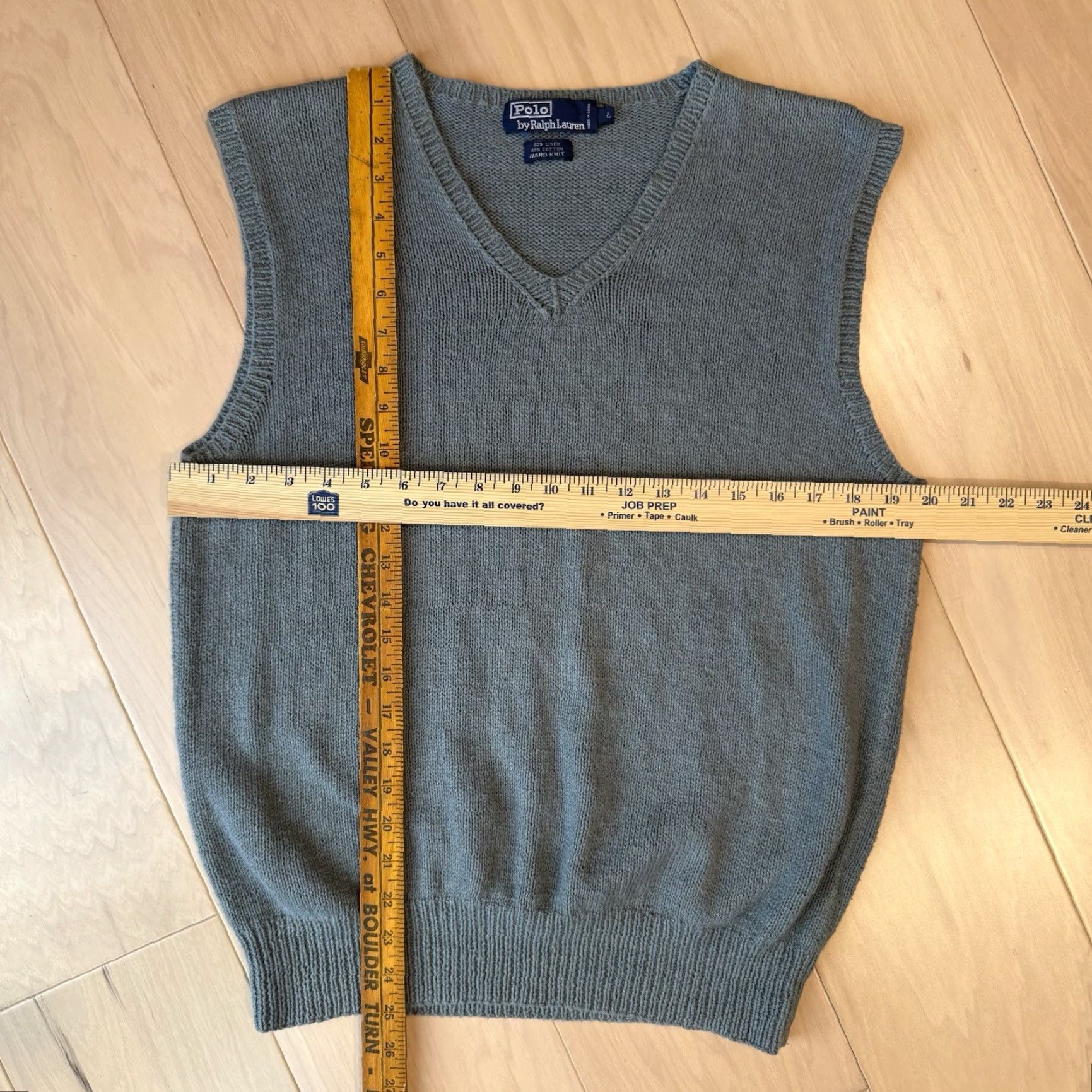 Polo Ralph Lauren Polo Ralph Lauren Linen Cotton Sweater Vest Large Gray Pullover Vest Mens Knit Polo Ralph Lauren Linen Cotton Sweater Vest L Mens Gray Size US L / EU 52-54 / 3 - 3 Thumbnail