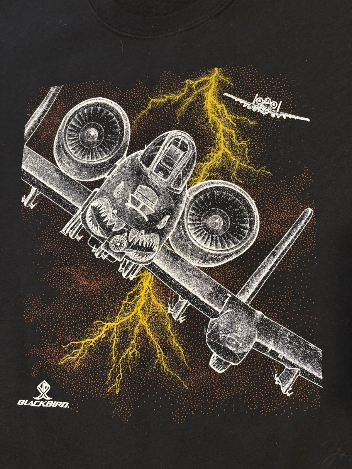 Vintage Vintage A-10 blackbird thunderbolt double sided sweatshirt Size US XXL / EU 58 / 5 - 4 Thumbnail