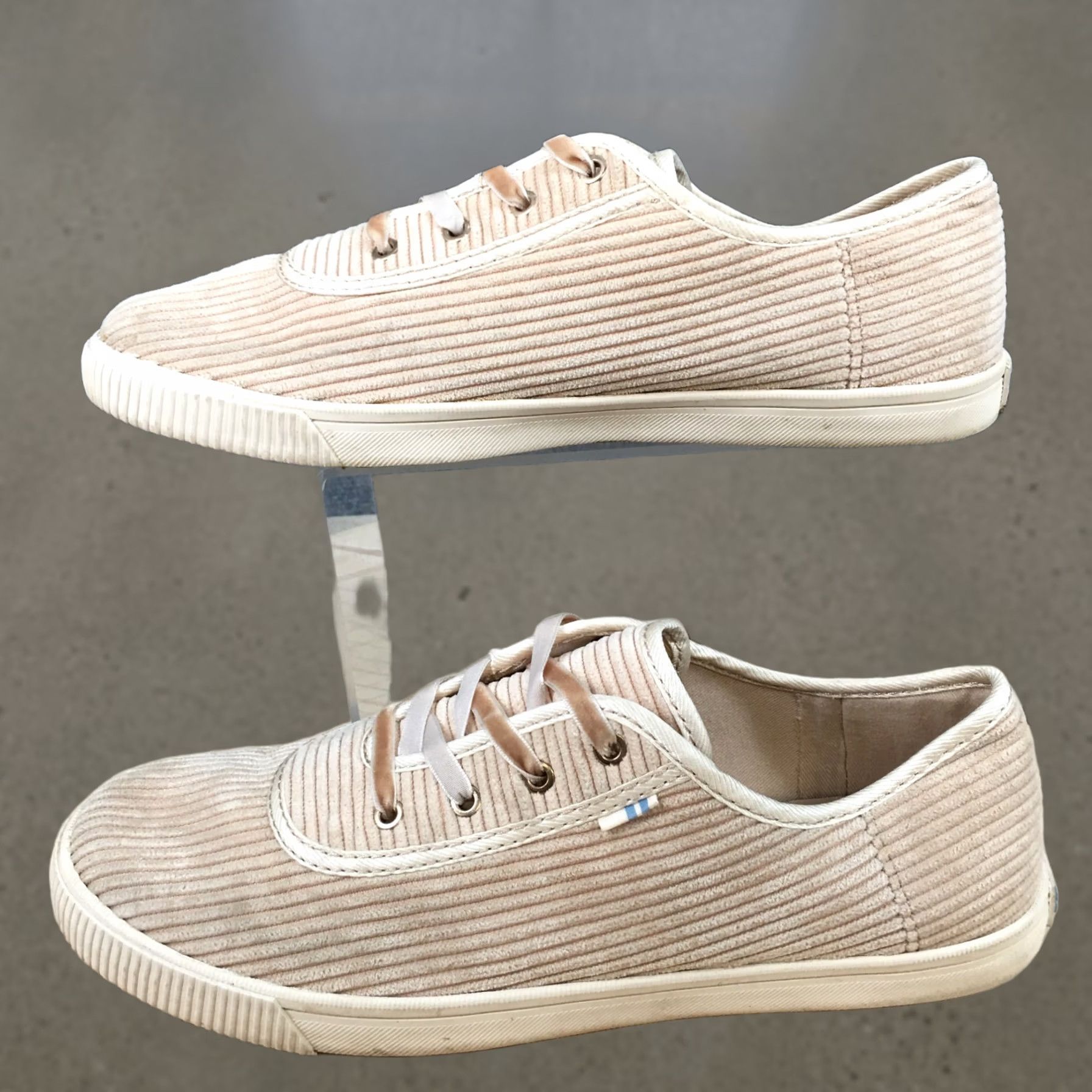 Toms TOMS Shoes Womens 7.5 Carmel Corduroy Beige Low Top Sneakers Casual Size M / US 6-8 / IT 42-44 - 1 Thumbnail