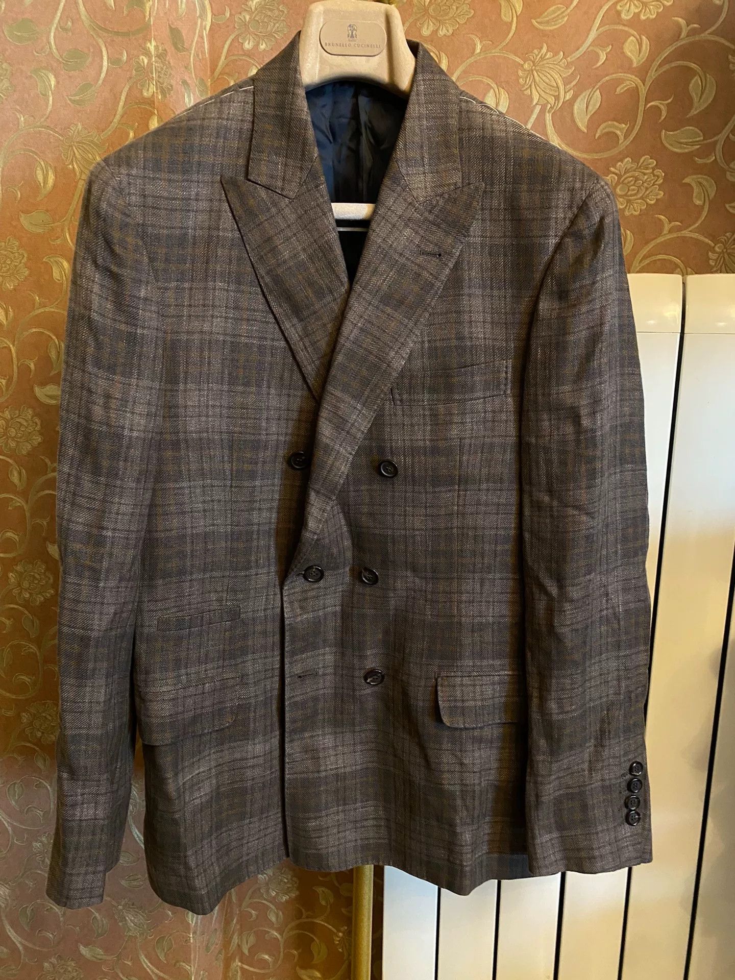 Brunello Cucinelli Brunello Cucinelli Double-Breasted Blazer Size US L / EU 52-54 / 3 - 1 Thumbnail