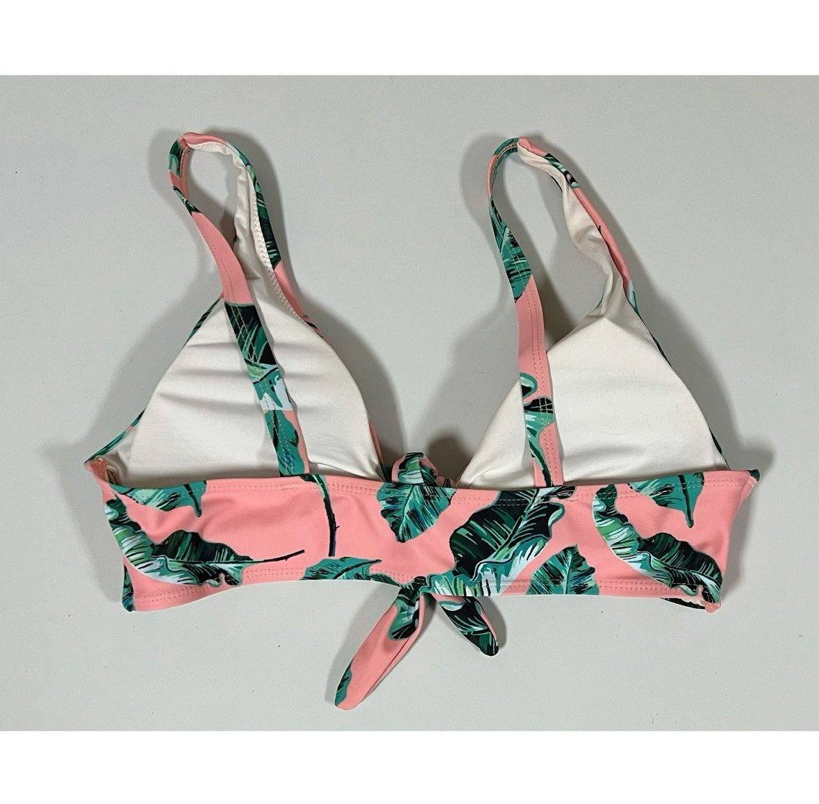Other Pink Palm Tree Bikini Top Swimwear Bathing Suit Size L 🌴✨ Size L / US 10 / IT 46 - 4 Thumbnail