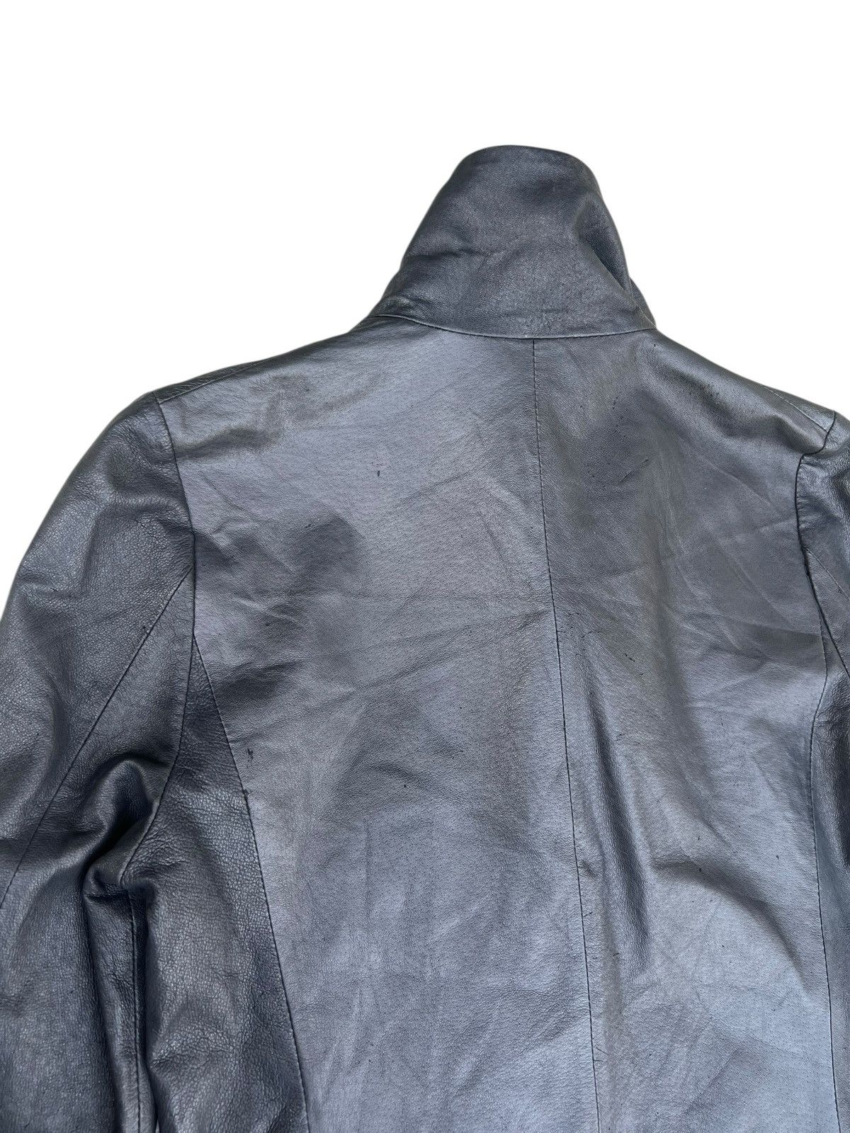 Ekam EKAM Distressed Pigskin Leather Asymmetrical Jacket Size US S / EU 44-46 / 1 - 19 Thumbnail
