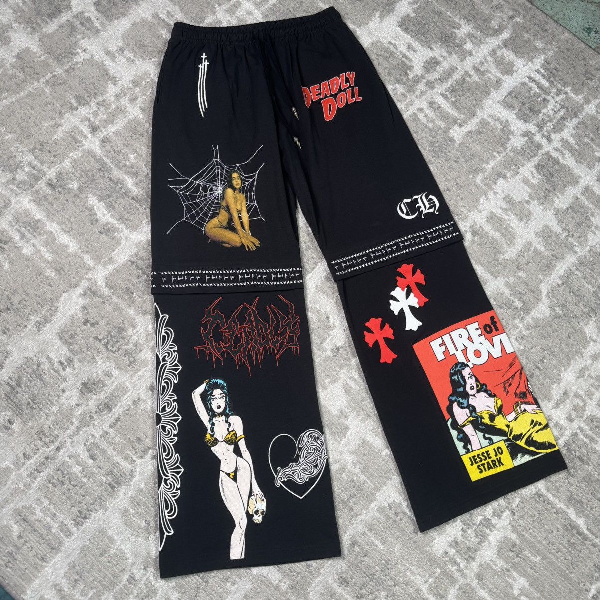 Chrome Hearts Deadly doll sweatpants Size US 33 - 2 Thumbnail