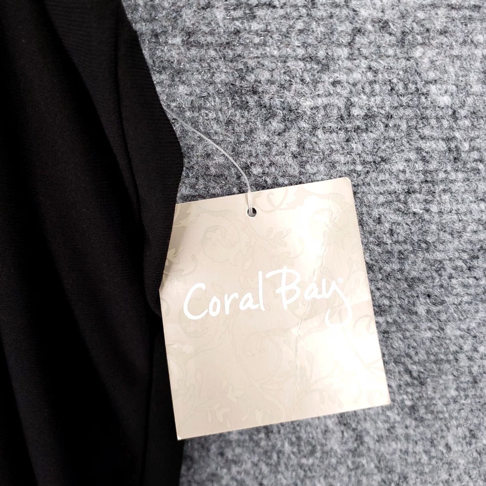 Vintage Coral Bay Top Women M Medium Black Red Embellished Blouse Pullover Lagenlook NWT Size M / US 6-8 / IT 42-44 - 4 Thumbnail