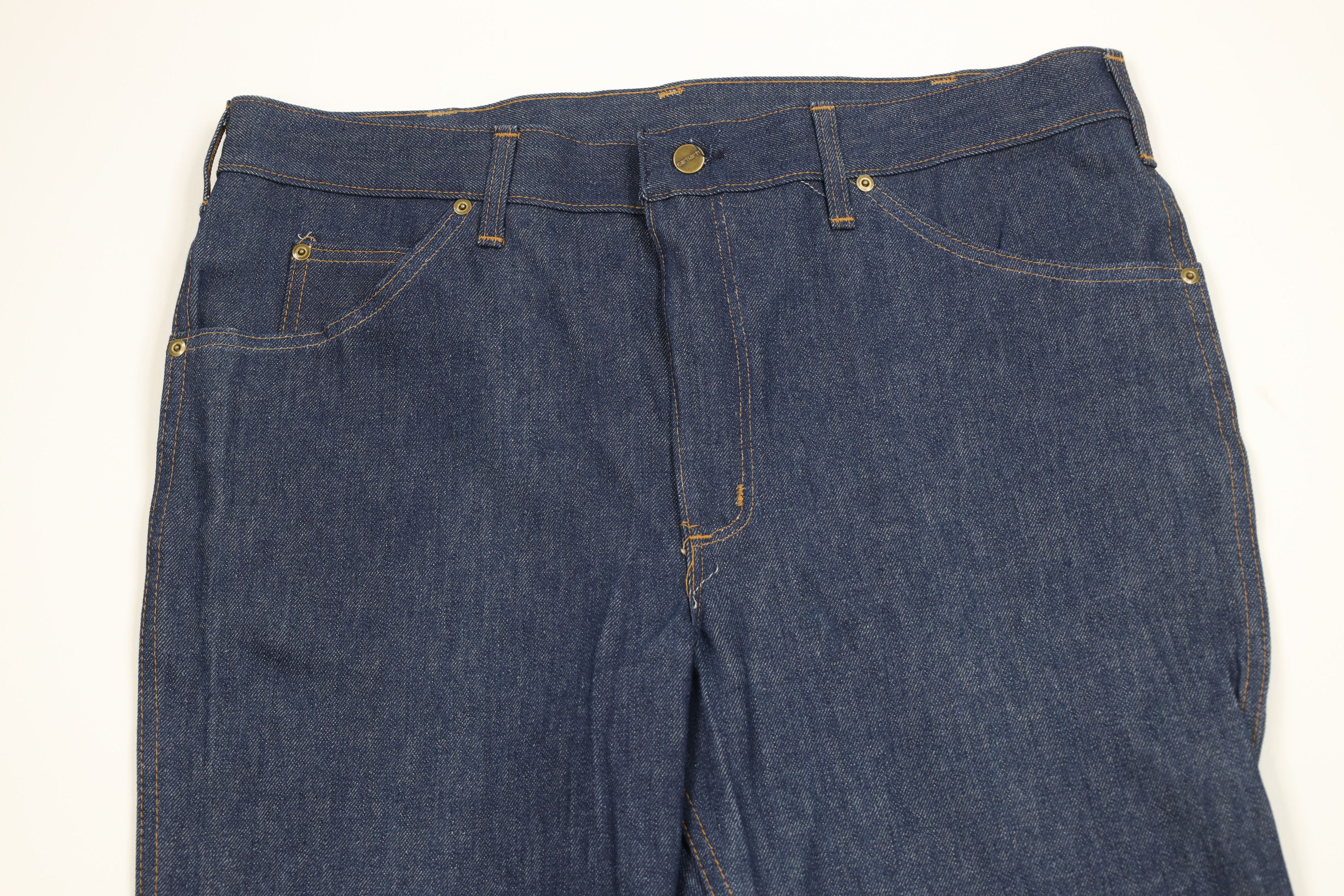 Carhartt Deadstock Vintage 80s Carhartt Wide Leg Denim Jeans USA Size US 40 / EU 56 - 2 Thumbnail