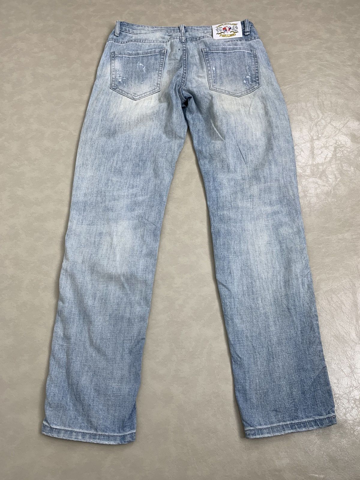 Japanese Brand Light Blue KQ Jeans Streetwear Size US 32 / EU 48 - 6 Thumbnail