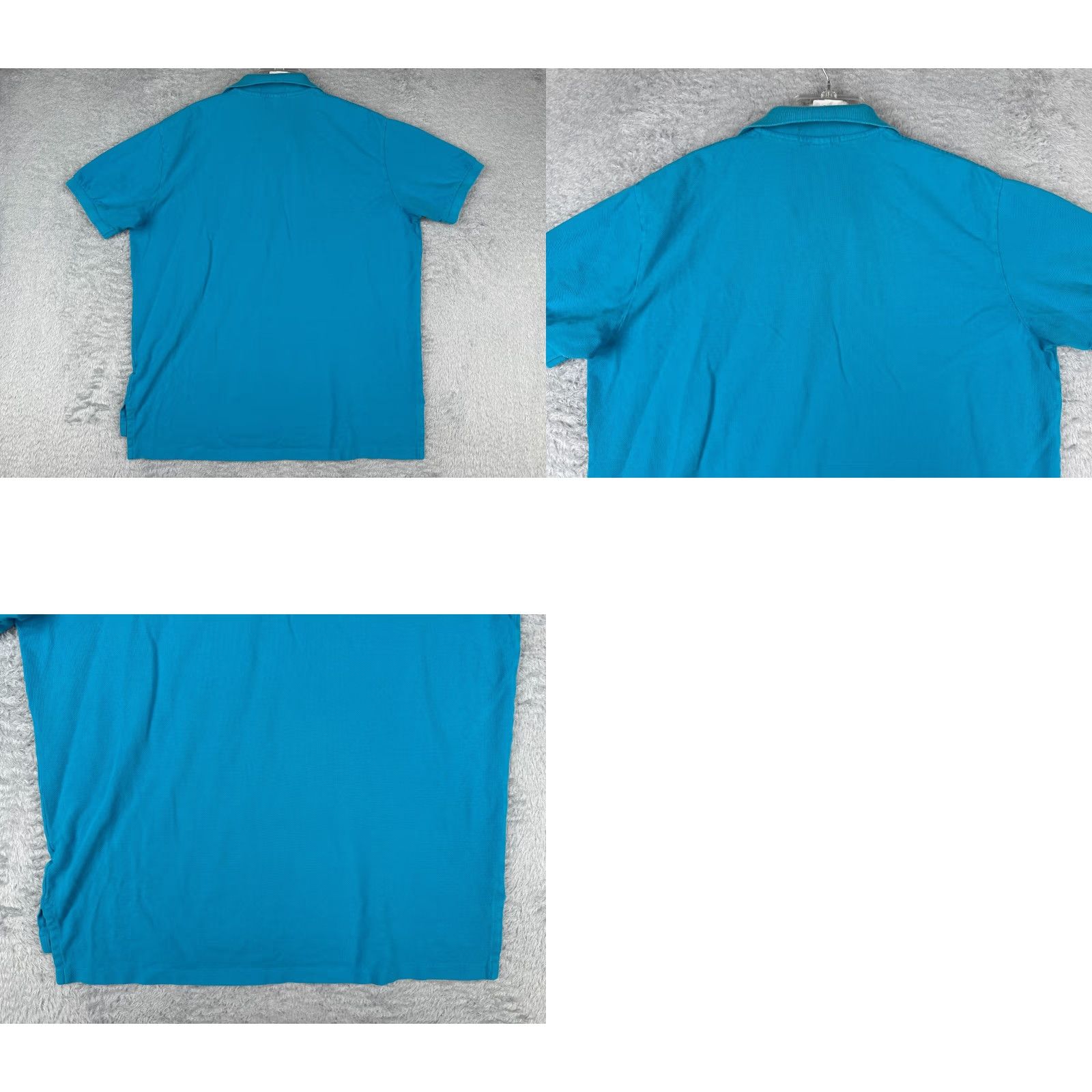 Ralph Lauren VINTAGE Ralph Lauren Polo Shirt Men XL Blue 100% Cotton Jersey Short Sleeve Button Collared Logo Embroidered Relaxed Fit Size US XL / EU 56 / 4 - 9 Thumbnail