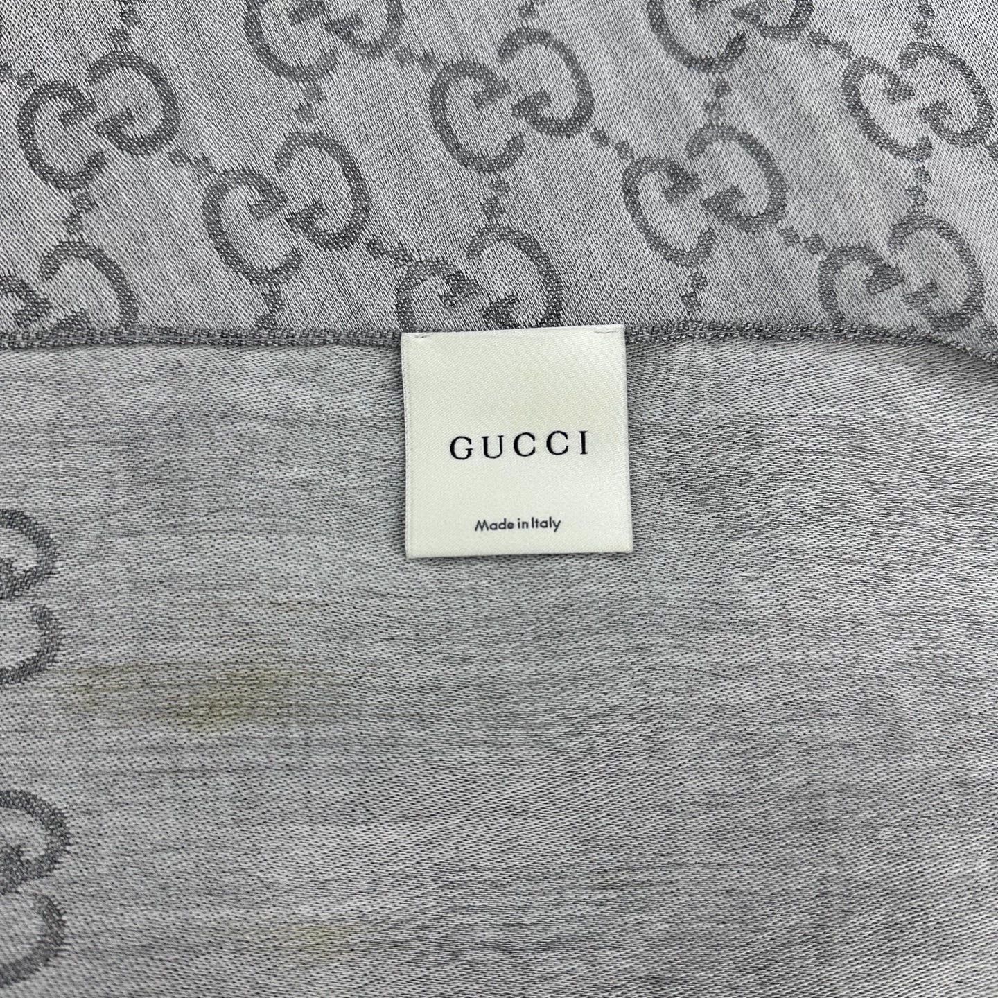 Gucci GUCCI GG Jacquard Wool Cashmere Scarf Size ONE SIZE - 6 Thumbnail
