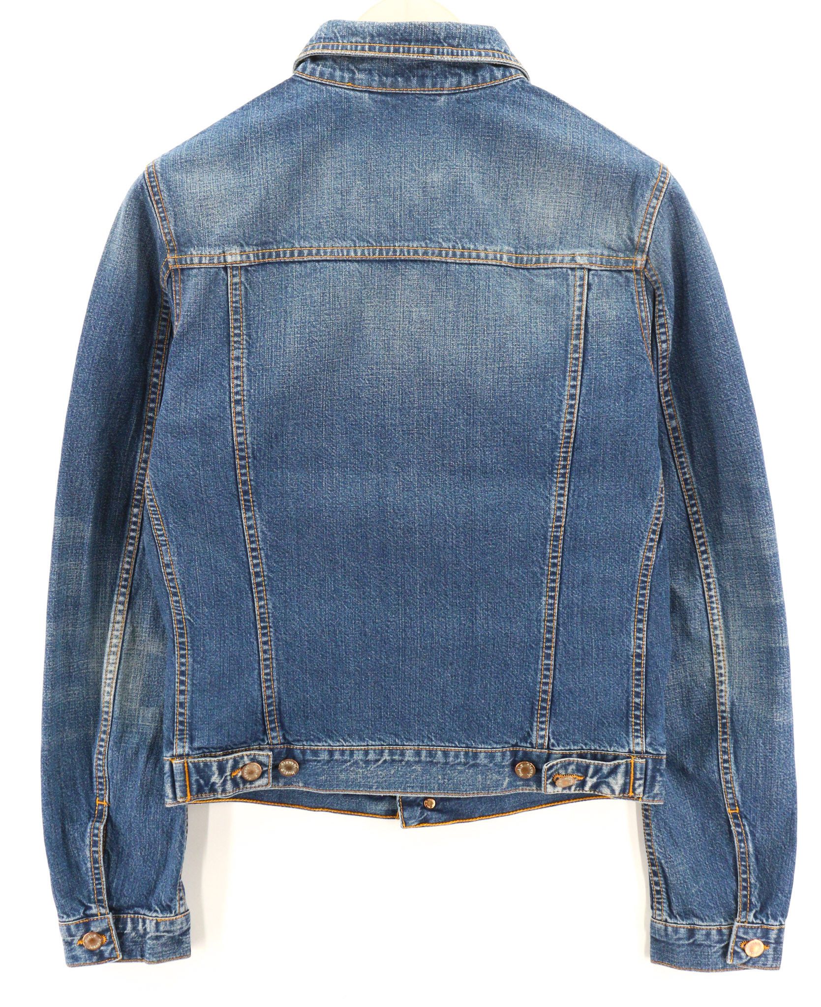 Nudie Jeans TERRY WORN IN S Blue Cotton Denim Wash Jacket 80775 Size US S / EU 44-46 / 1 - 2 Thumbnail