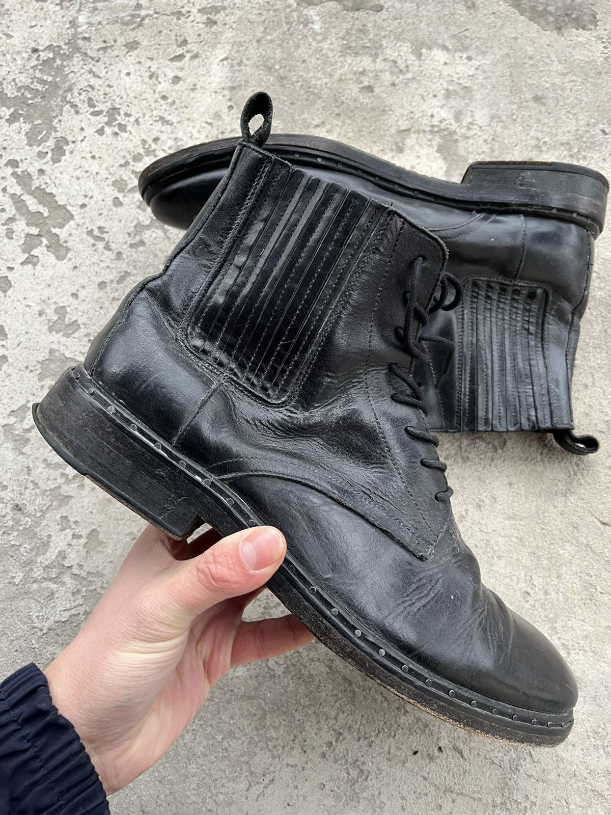 Allsaints Allsaints Distressed Leather Chelsea Ankle Boots Shoes Size US 10 / EU 43 - 2 Thumbnail