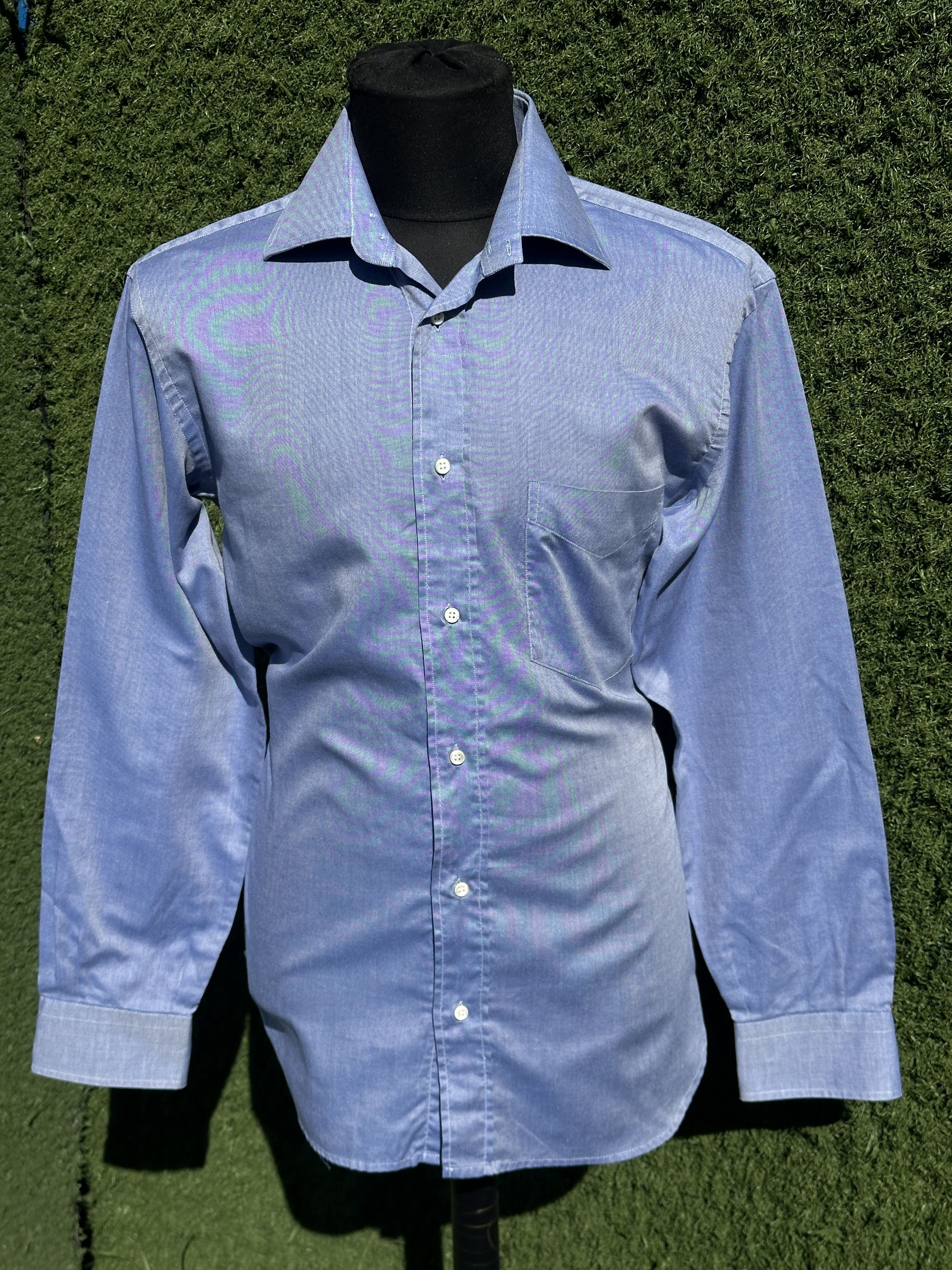 Brioni Brioni Sport Reflective Cotton Oxford Shirt Luxury 16 41 L Size US L / EU 52-54 / 3 - 1 Thumbnail