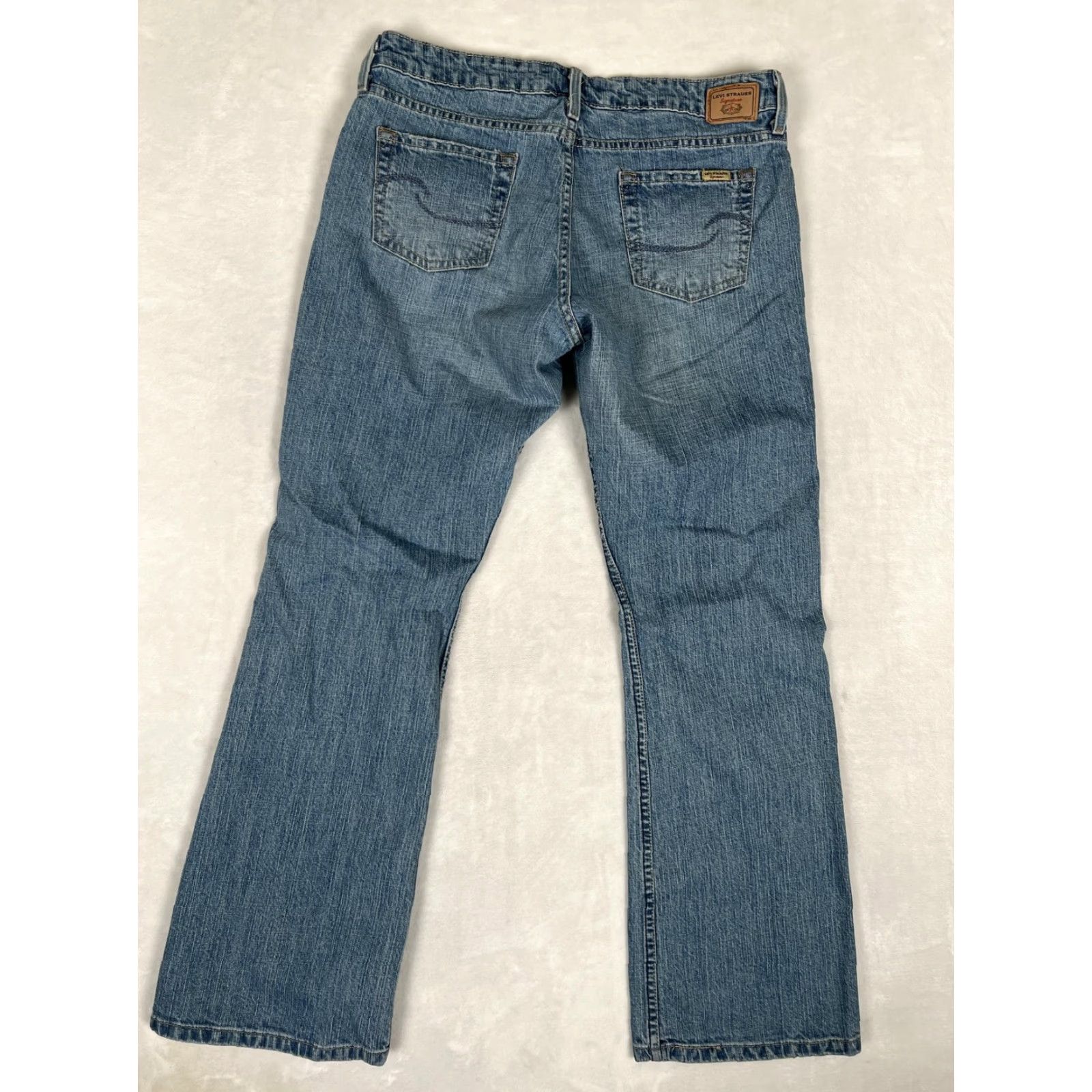 Levi's Levi Strauss Signature Jeans Women's 32x30 Bootcut Low Slim Denim Blue Size 24" / US 00 / IT 34 - 6 Thumbnail