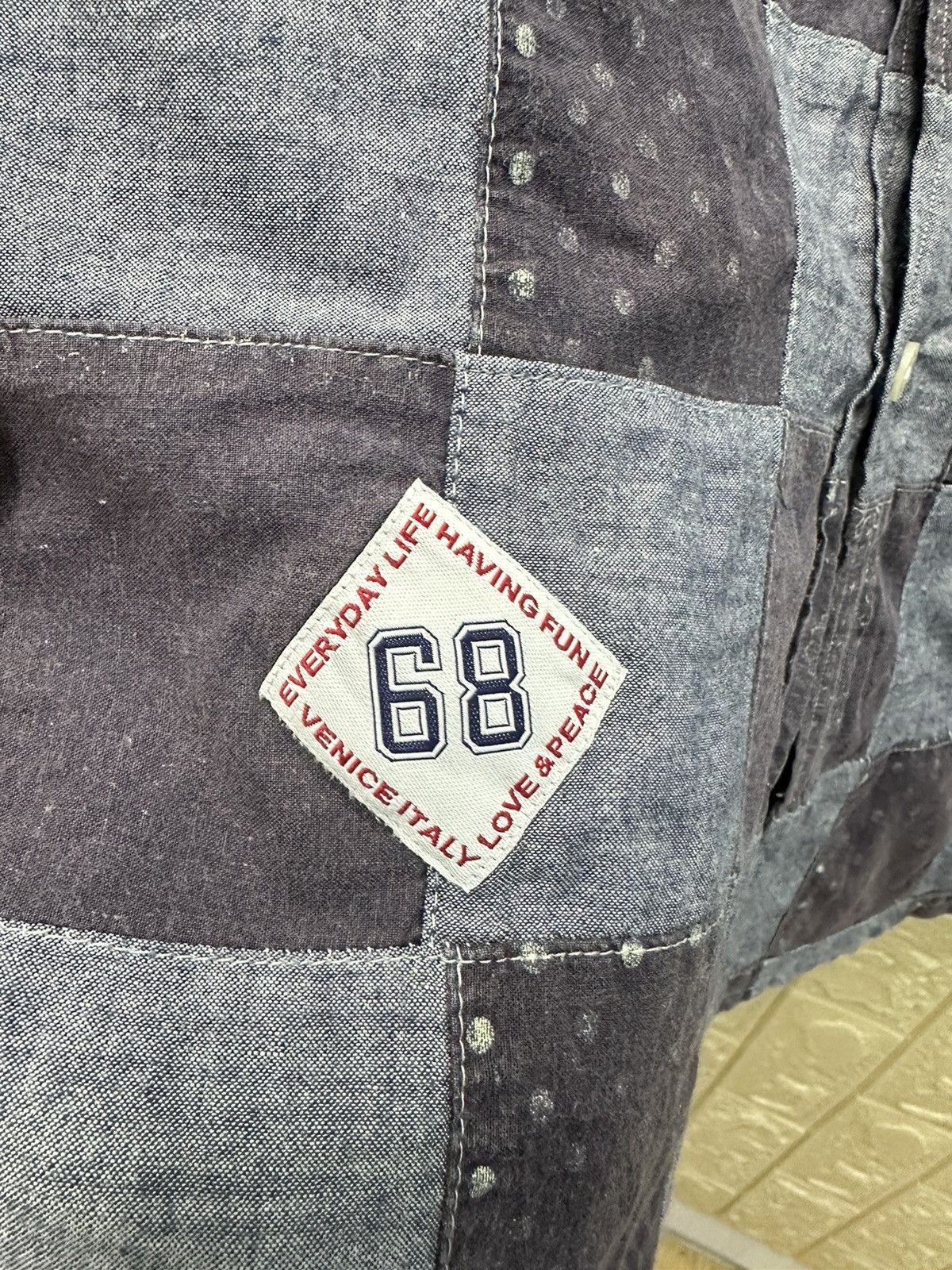 Japanese Brand × Sun Surf × Vintage Vintage Sun 68 Patchwork Shirt A228 Size US M / EU 48-50 / 2 - 6 Thumbnail