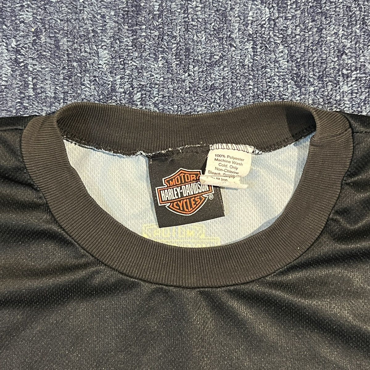 Harley Davidson Vintage 00s HARLEY DAVIDSON Flame AOP T Shirt Size US XL / EU 56 / 4 - 4 Thumbnail