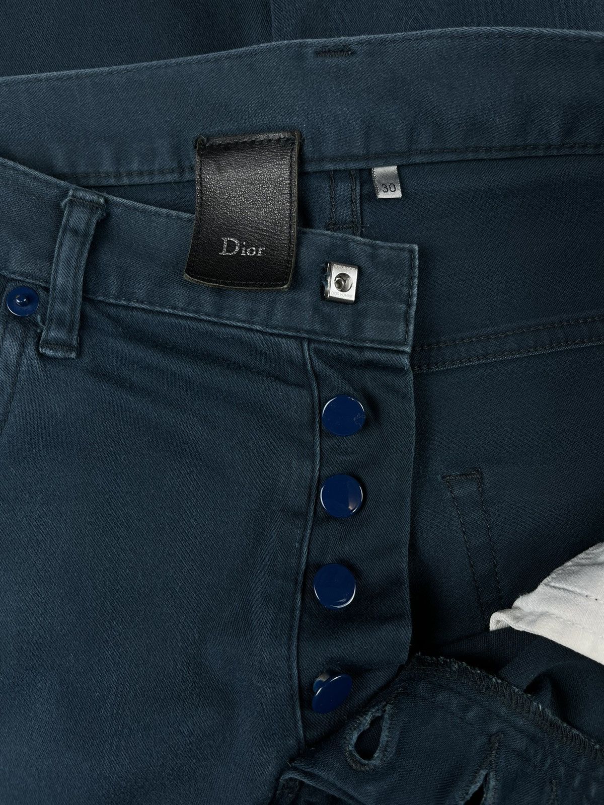 Dior Dior Homme Blue Cotton Stretch Jeans Size US 30 / EU 46 - 7 Thumbnail