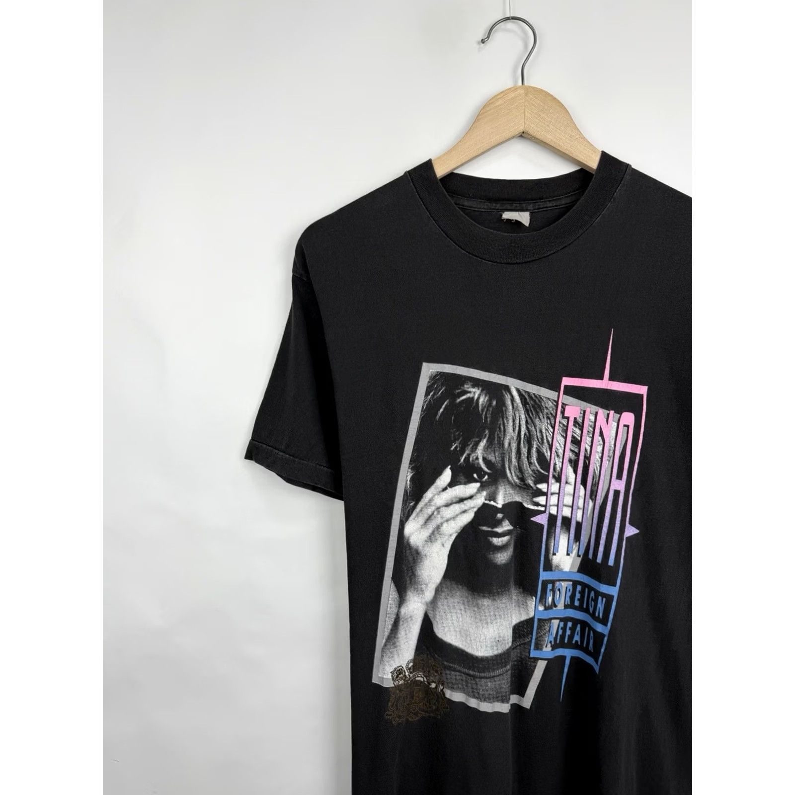 Etro VINTAGE Tina Turner Foreign Affair Tour T-Shirt 80s Black M Mens T-Shirt Size US M / EU 48-50 / 2 - 4 Thumbnail