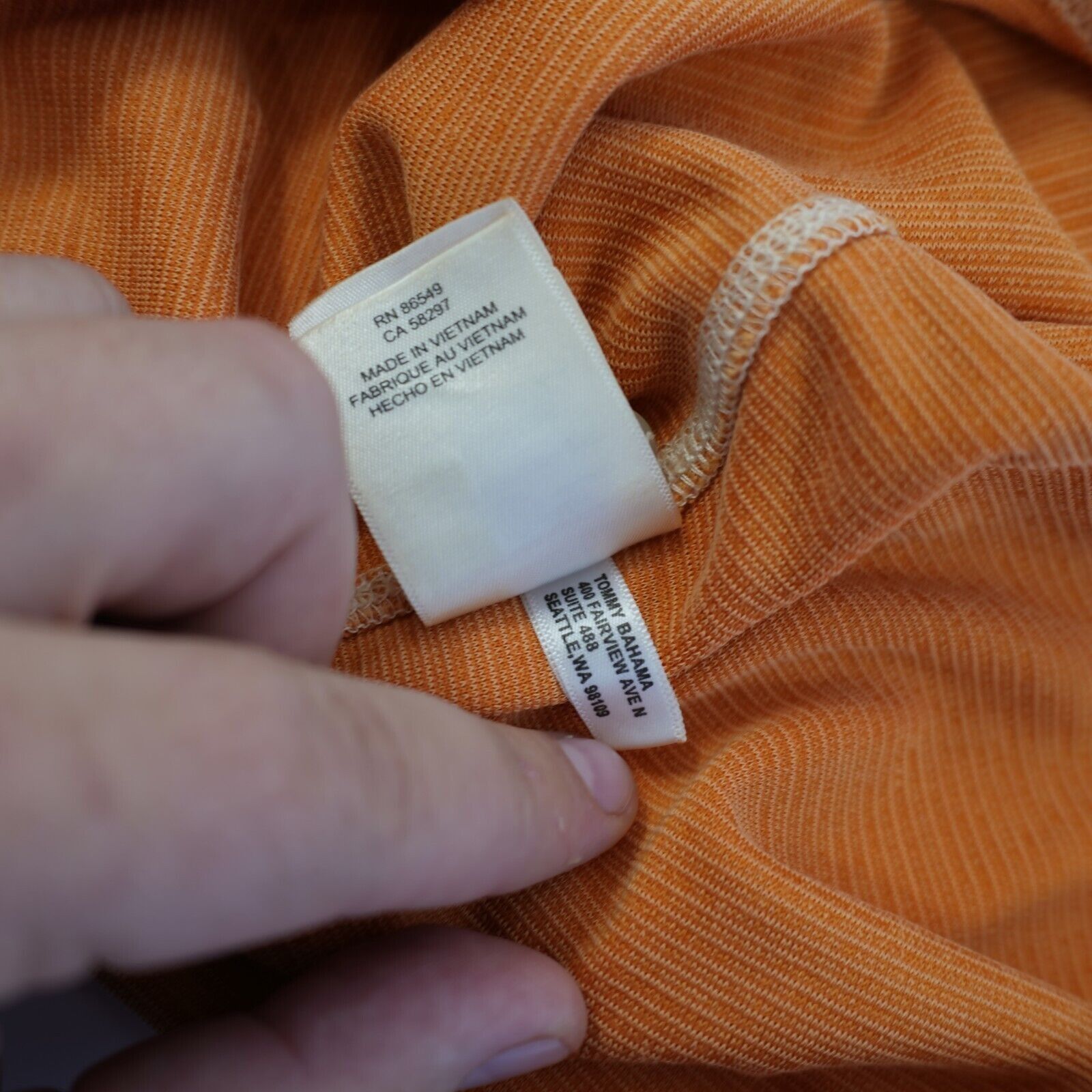 Tommy Bahama Tommy Bahama Large Orange Polo Shirt Tencel Polyester Short Size US L / EU 52-54 / 3 - 12 Thumbnail