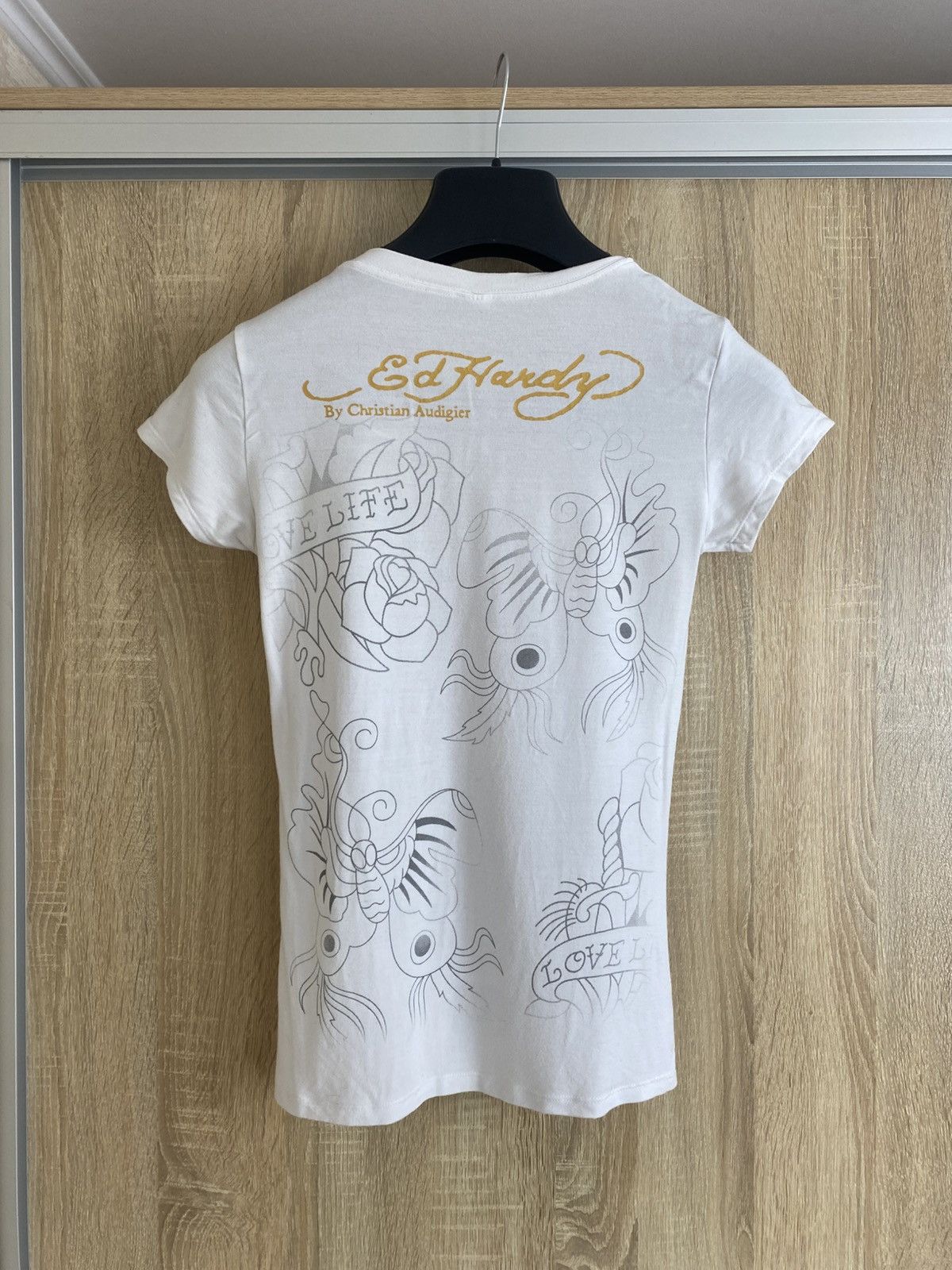 Christian Audigier × Ed Hardy × Vintage 🔥 Vintage Y2K Ed hardy Christian Audigier T Shirt Tank Top Size M / US 6-8 / IT 42-44 - 5 Thumbnail