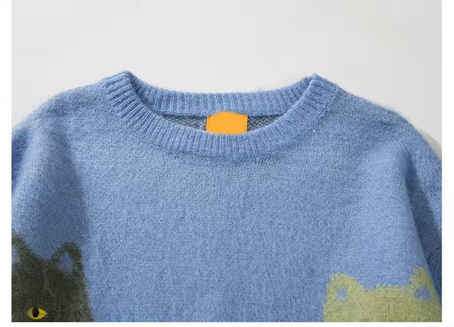 Japanese Brand Japanese Knitted Graphic Hip Hop Anime Cartoon Sweater Size US XL / EU 56 / 4 - 3 Thumbnail